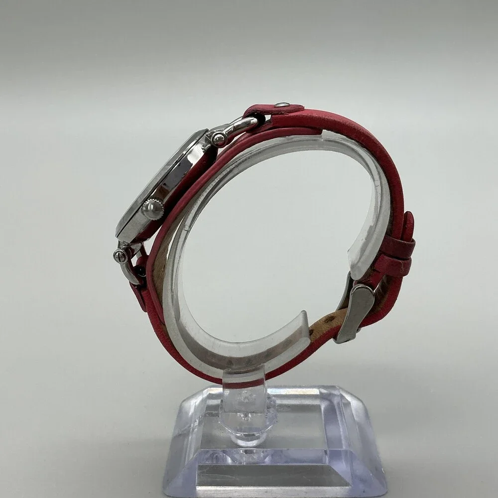Fossil Georgia Womens Watch 32mm Red Leather Stainless FS3299 New Battery